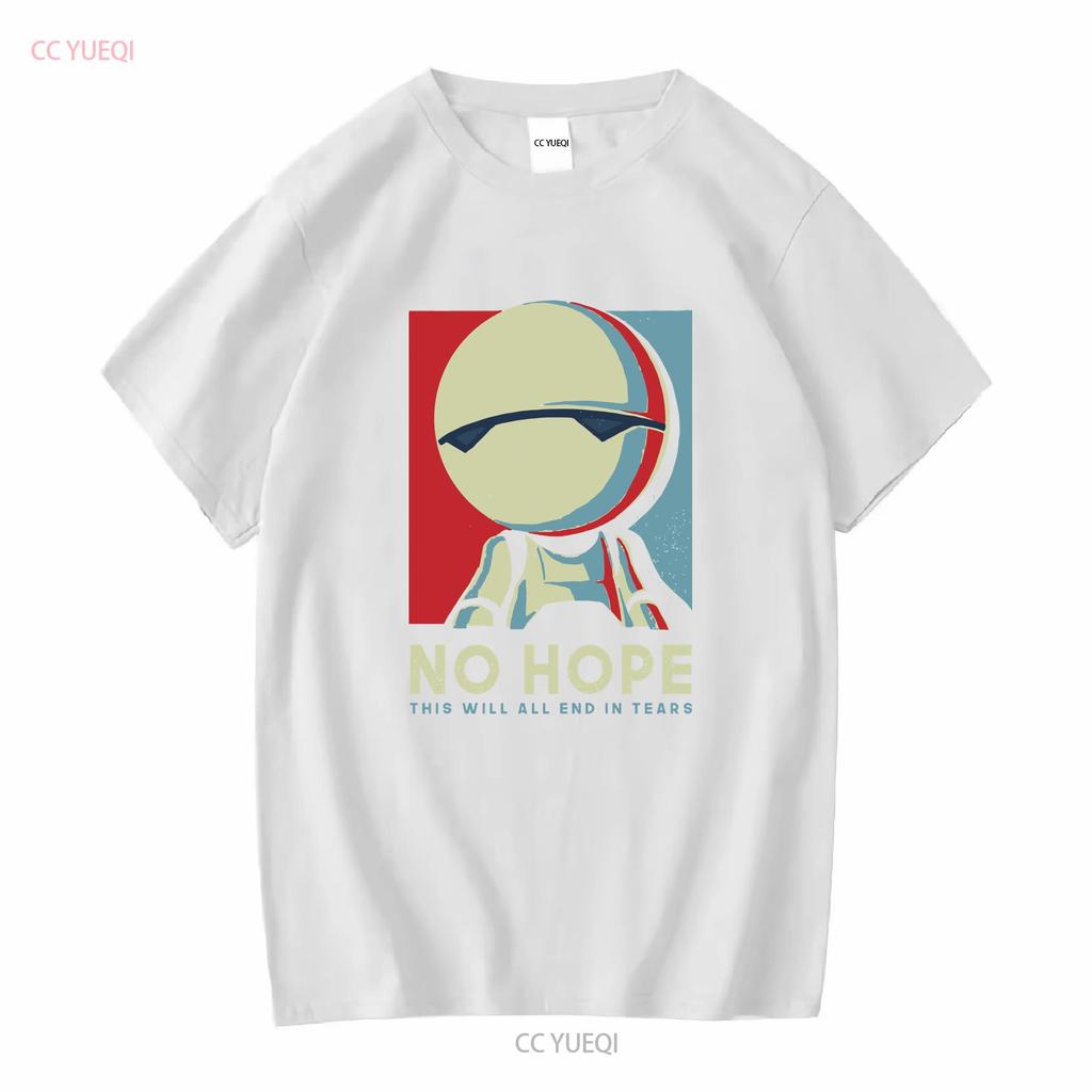 No Hope Marvin Robot T Shirt Mens Sci Fi Funny Geek Space Clothing Vintage Washed Stylish Comfortable Versatile Homme