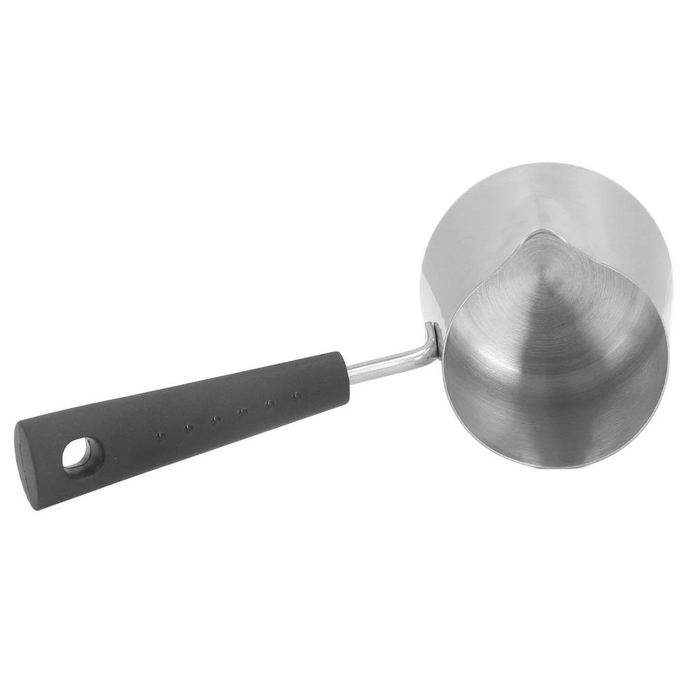 350ml Capacity Butter Warmer Stainless Steel Melting Pot Coffee Warmer  Lattes Preparation