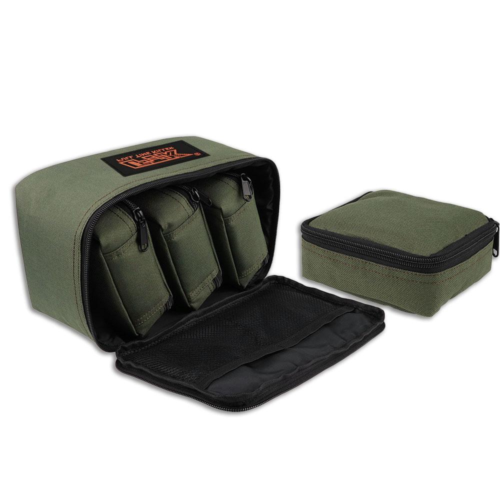 FTK Fishing Tackle Bag with 4 Small Pouches Fishing Reel Lure Storage Bag Pouch Fishing Tackle Organizer Bag