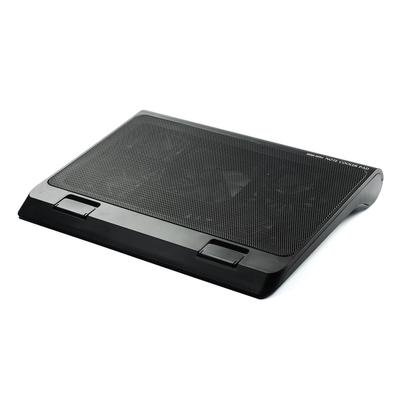 Sanwa Direct Quiet Laptop Cooler, 17-inch Compatible, USB Powered, with USB Hub and Stand, 400-CLN025