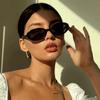 1pc Vintage Oval Sunglasses Women Luxury Brand Designer Small Oval Sun Glasses Retro Black Red Glasses ladies Goggle