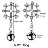 BDSM Bondage Sex Nipple Clamp Stainless Steel Breast Clamp Clips Metal Nipple Shaking Clamps Breast Clip Sex Slaves Sex Shop 18+