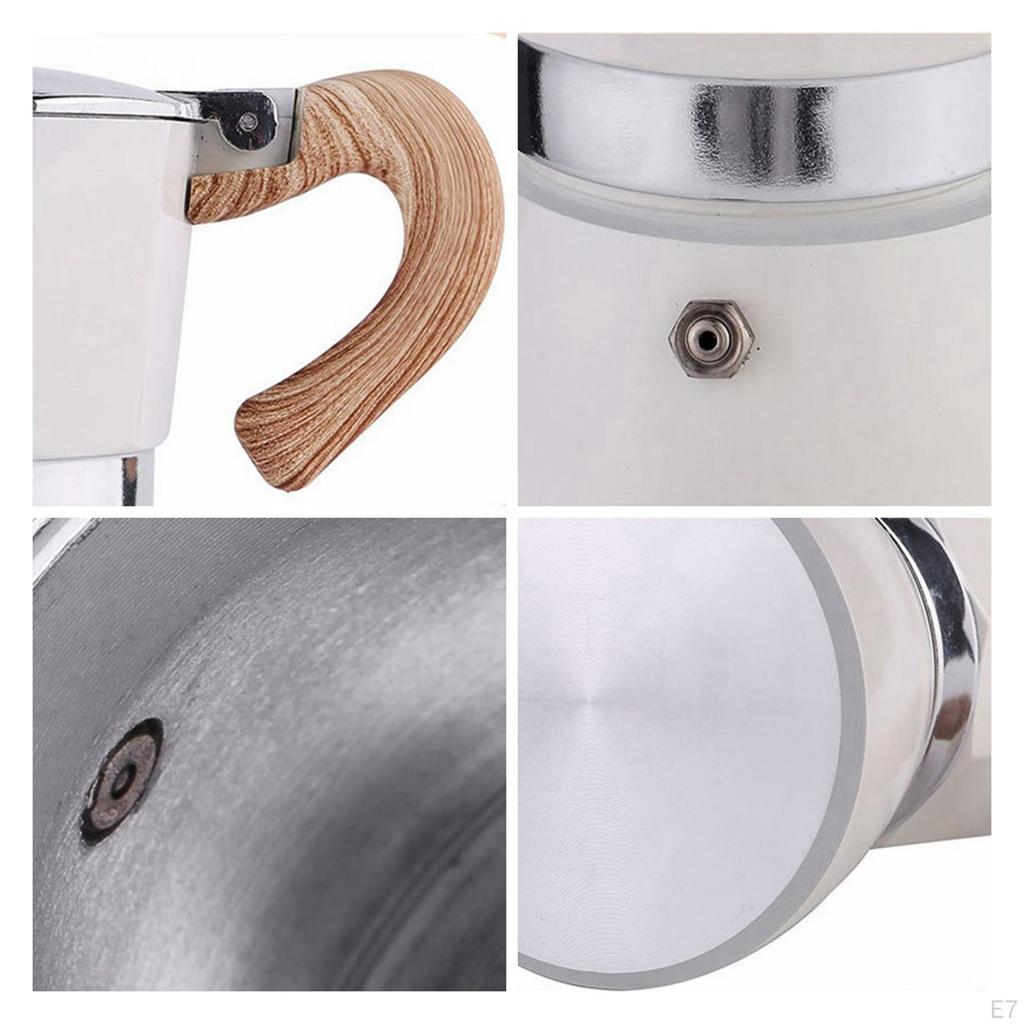 Coffee Maker Portable Aluminum Percolator Pot Espresso /6Cups Easily