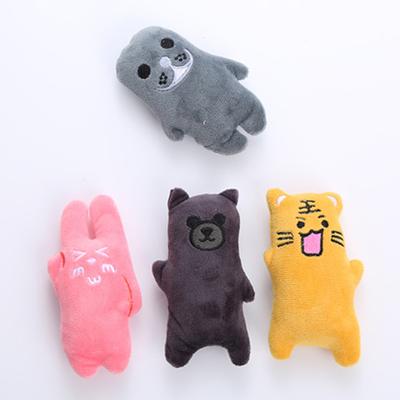 Yousheng Jouet pour Chat Résistant aux Morsures Doux Forme de Lapin Dessiné Animaux de Compagnie Chat Chaton Jouet Lanceur Jouet à Herbe à Chat Fournitures pour Animaux