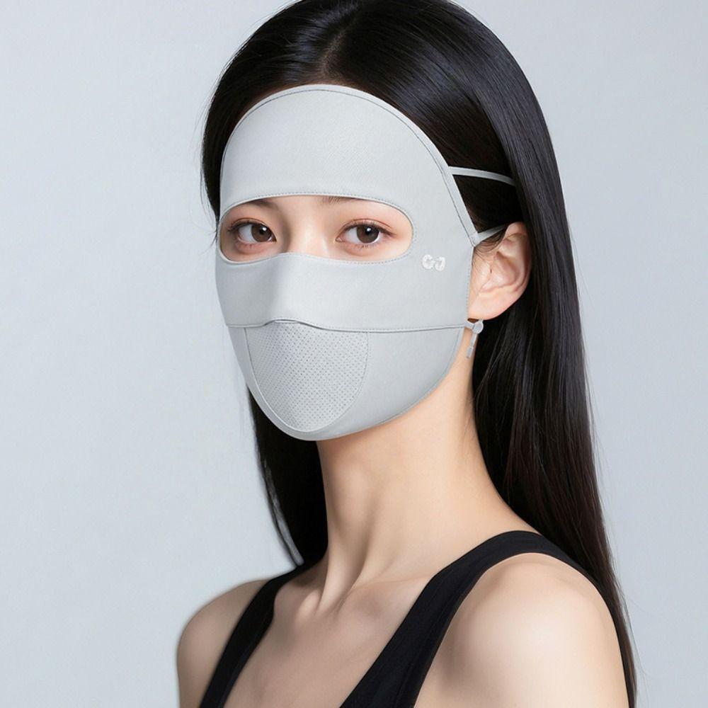 Summer Ice Silk Mask Face Mask Face Cover Thin Face Gini Mask  Riding
