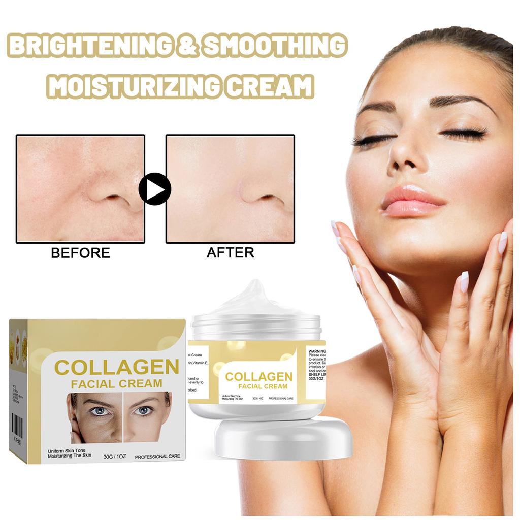 Collagen Fading Fine-lines Cream Brightening, Tenderness, Hydrating, Moisturizing and Moisturizing Facial Skin