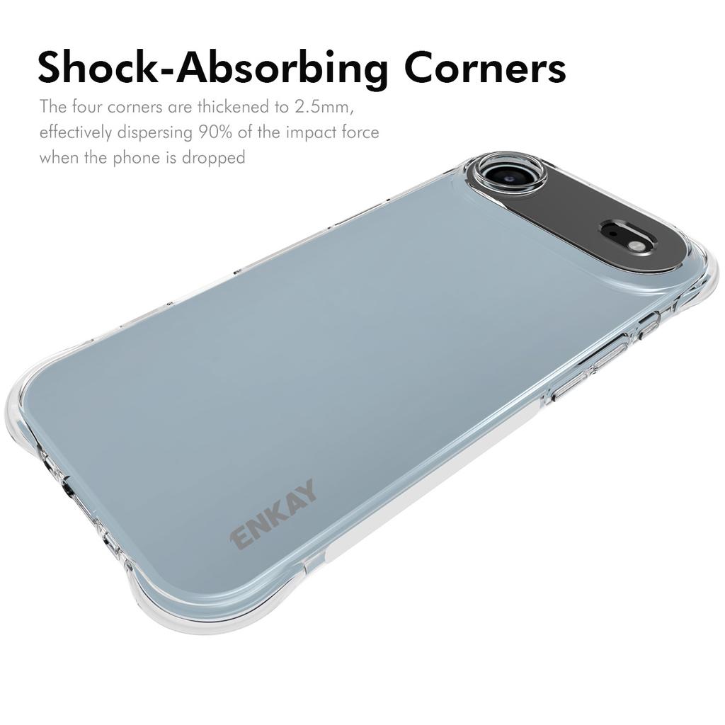 For iPhone 17 Air Clear Phone Case ENKAY HAT PRINCE Shockproof Anti-slip TPU Cover