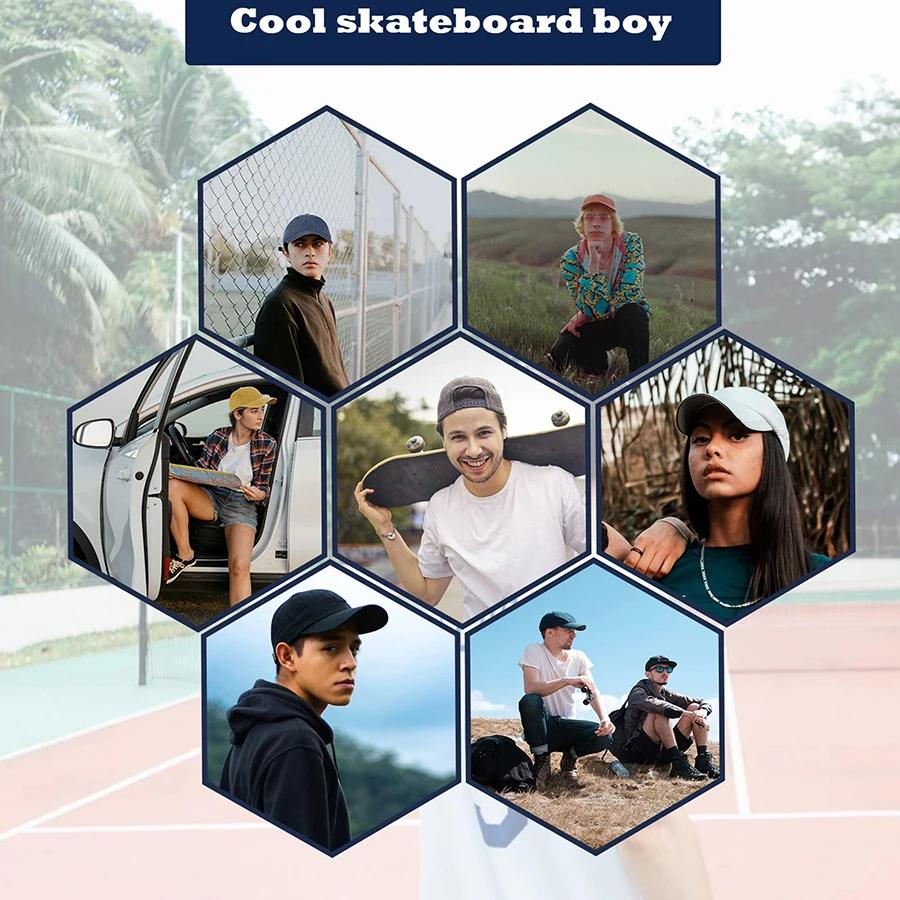 1 Piece Solid Color Baseball Cap for Women Men Cotton Unisex Hats for Casual Outdoor Sunscreen Windproof and Warm Black/White