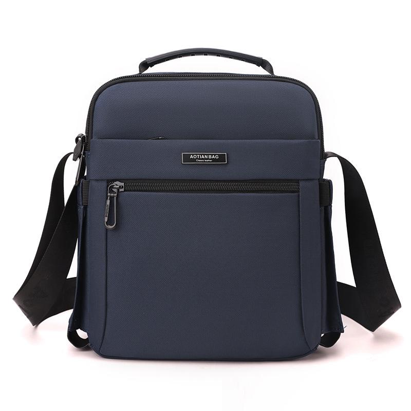 Men's Vertical Handbag - 2025 Autumn Business Casual Crossbody Bag, Lightweight & Simple Oxford Cloth Design