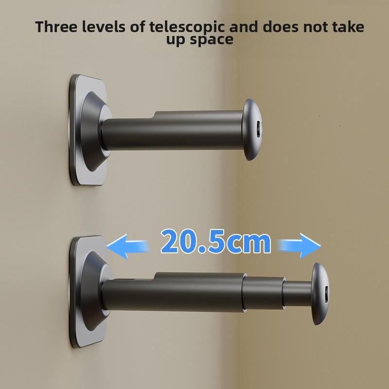 Two Commercial Clothes Hanger Storage Racks, Adjustable Length, No Need for Punching, Solid Material, Simple Style, Saving Space. Household Hangers