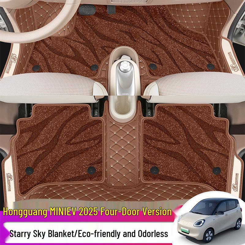 Wuling Hongguang Miniev Floor Mats, Full Coverage, 25 Designs, Four-Door, Macaron Style, for New Energy Vehicles