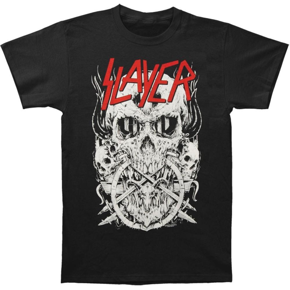 SLAYER cd lgo SKULLTAGRAM / SKULLAGRAM Official SHIRT MED New reign awaits abyss Unisex T-Shirt XXXXL