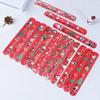 100Pcs Holiday Slap Wristbands for Christmas Snap Bands for Wrist Decoration Stylish Pat Rings Party Accessories