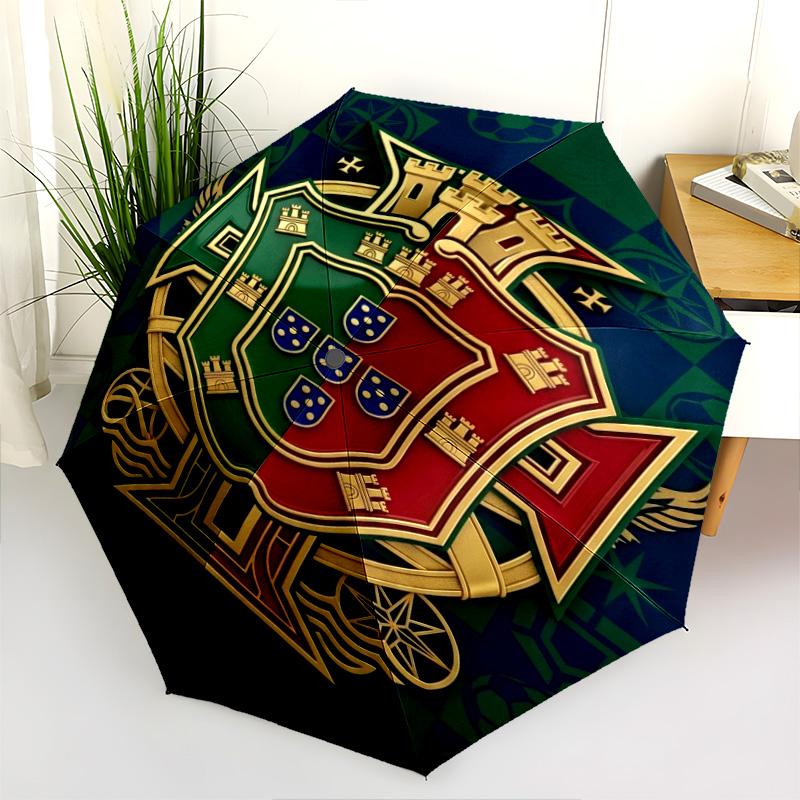 Portugal Football Glory Folding umbrella Suitable for all seasons Suitable for all seasons Three folds Umbrella outdoor