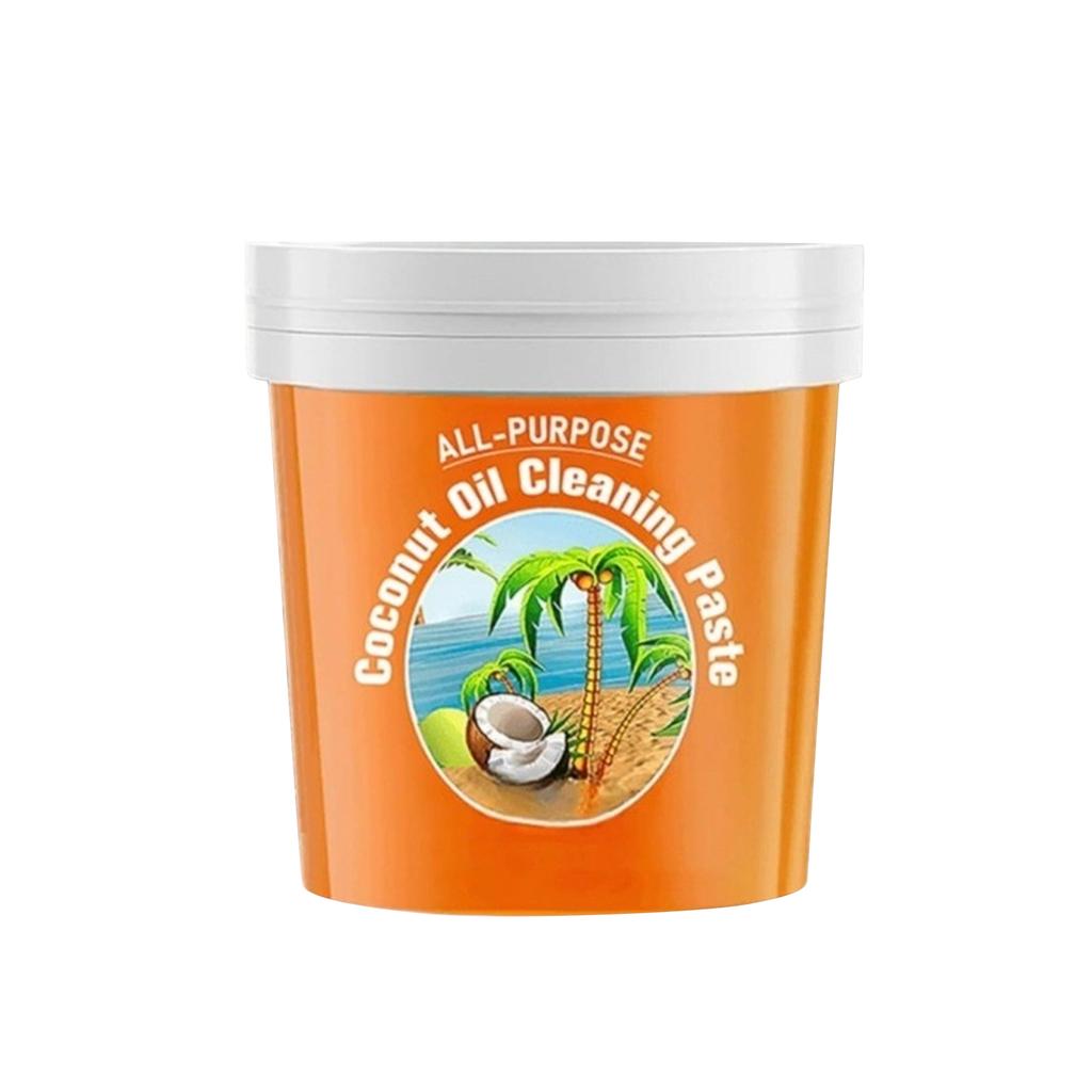Pasta Limpiadora de Aceite de Coco de Uso General Limpiador Doméstico Multiusos para Cocina Baño Manchas Difíciles y Superficies