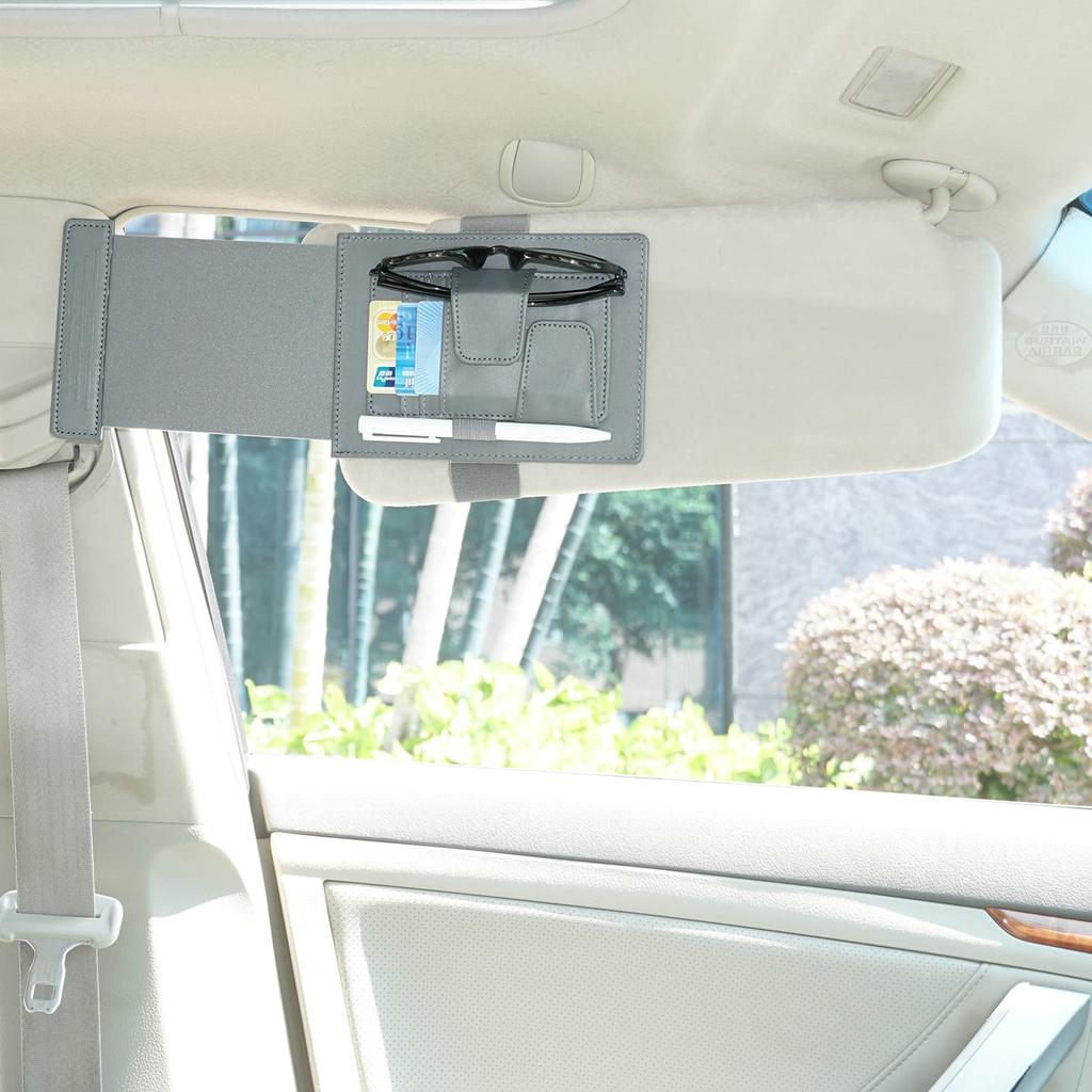 TFY Car Sun Visor Extender and Organizer Universal Sun Shade Anti-Glare, Car Storage Holder