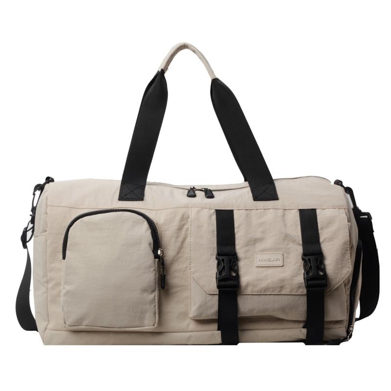 Summer simple going out large capacity fashion portable travel bag dry and wet separation sports fitness bag can be set with tie rod