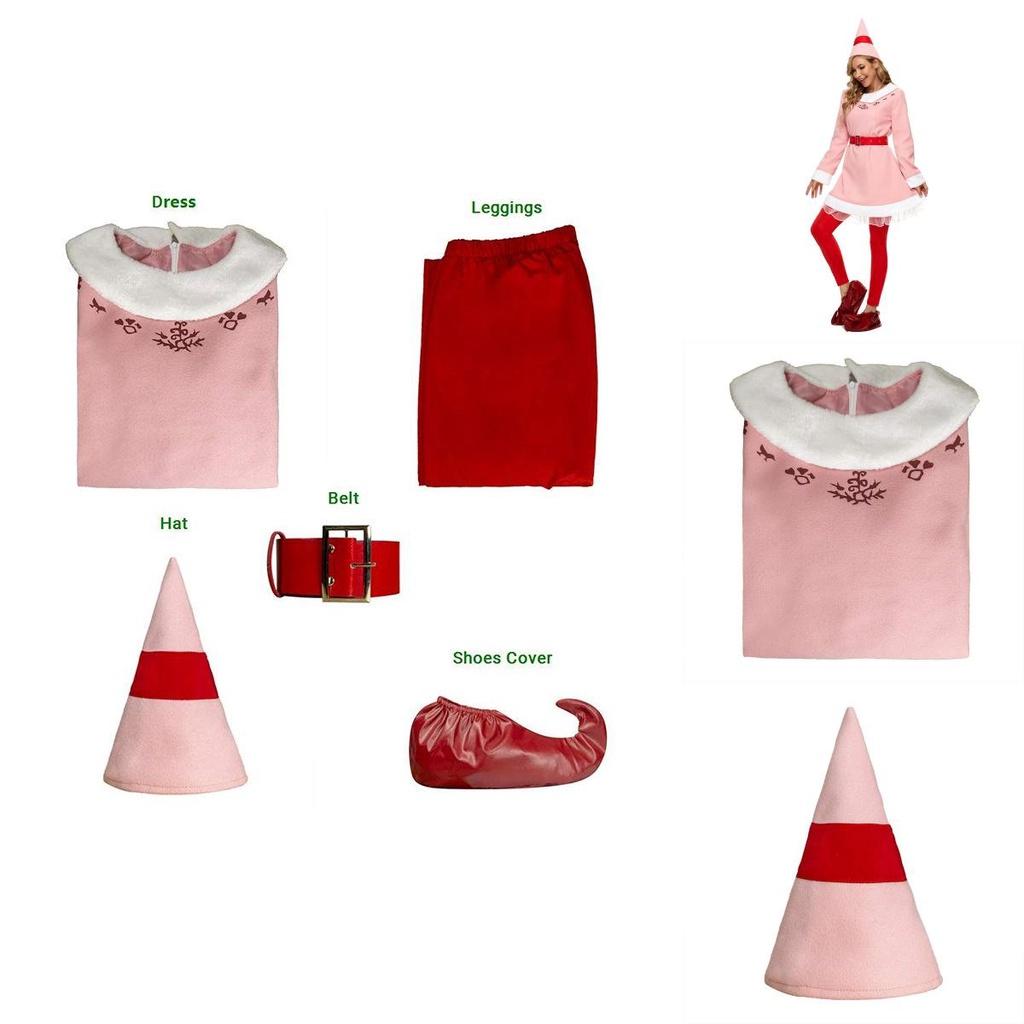 Vibrant Buddy's Christmas Elf Outfit For Fancy Dress Parties