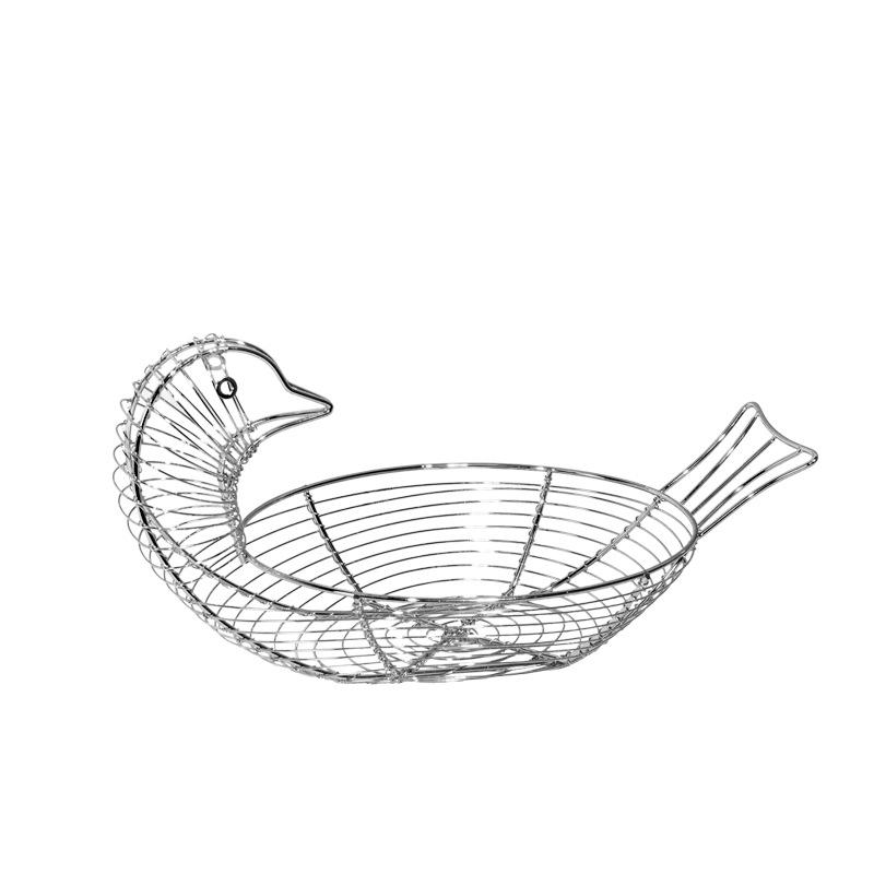 Metal Nordic Fruit Dish Living Room Fruit Basket Iron Candy Plate Storage Basket Egg Cage Storage Rack