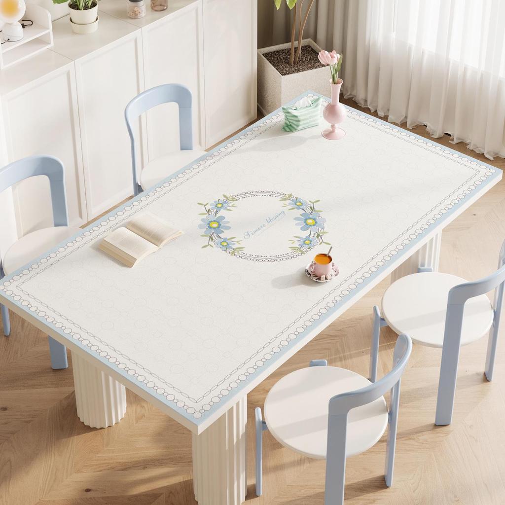 Luxury Leather Waterproof Heat-Resistant Dining Table Mat: Elegant Oil-Proof Desktop Pad for Coffee Tables and Living Rooms