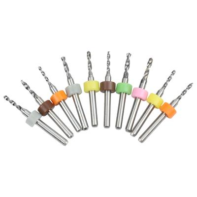 10 Coated Drill Bits for PCB Milling Cutters Designed for Smooth Carving and Precise Circuit Board Hole Making