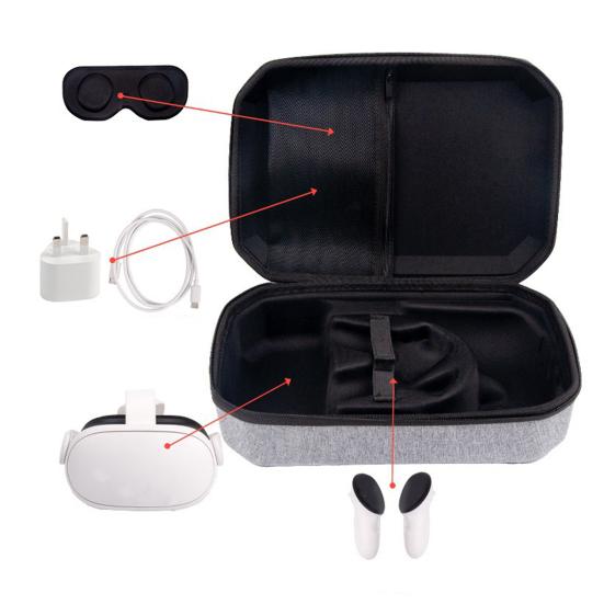 VR Headset Storage Bag Carrying Case Shockproof Impact Resistant Lightweight Portable Protector
