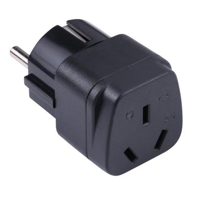 Tragbarer Drei-Loch AU zu EU Stecker Steckdose Stromadapter