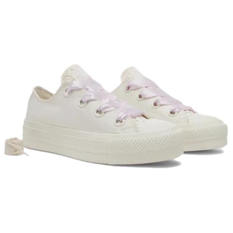 New Converse Chuck Taylor All Star Lift Platform 'Matte Satin Ivory' Women's A10301C