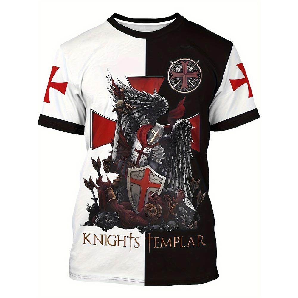Egyptian Religious Style 3D Anubis Printed Men's Short-sleeved Shirt Outdoor Sports Men's Fitness T-shirt Street Fashion T-shirt