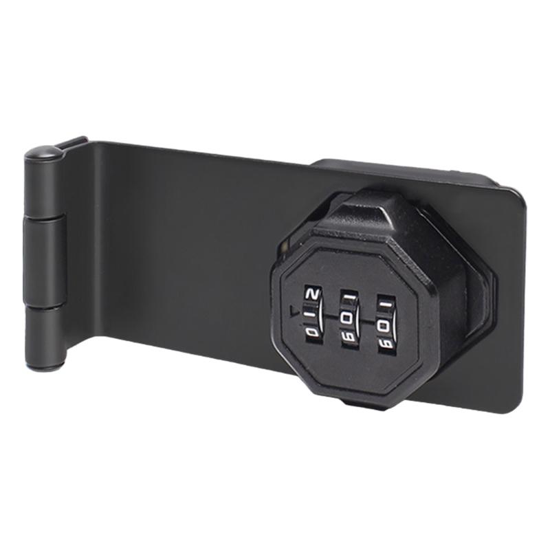 Keyless Cabinet Lock Cabinet Combination Lock Twist Knob Hasp Lock for Kitchen Drawers, Cabinets, Cupboard Enduring