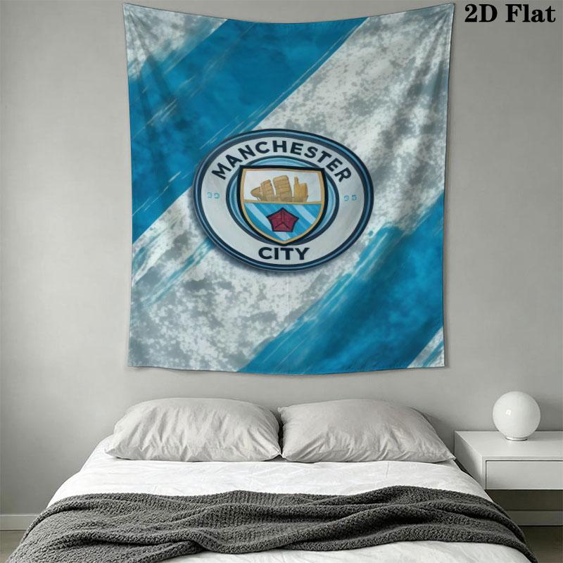 Sacred MCFC BadgeWall Hanging Printed Fabric Blanket Decorative Tapestries for Bedroom Living Room Home Decor