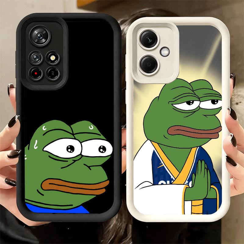 Phone Case for Xiaomi Redmi Note 15 14 13 Pro Plus Funny Sad Forg P-Pepe Meme Shell 12S 11 11S 11T 5G 14S Soft Silicone Funda