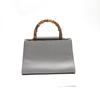 Bamboo Handbag Bamboo Gray Women 459076 Used