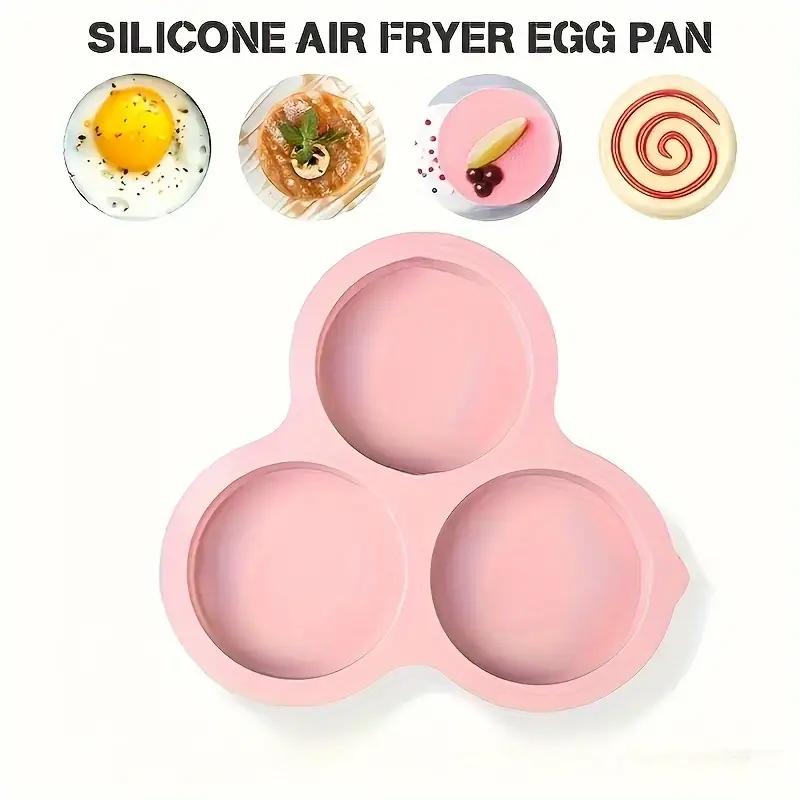 

Reusable Silicone Egg Tray - Non-Stick Mold for Baking, Air Fryer, Omelets, Burgers, Cakes - 220°C Safe, Easy Clean
