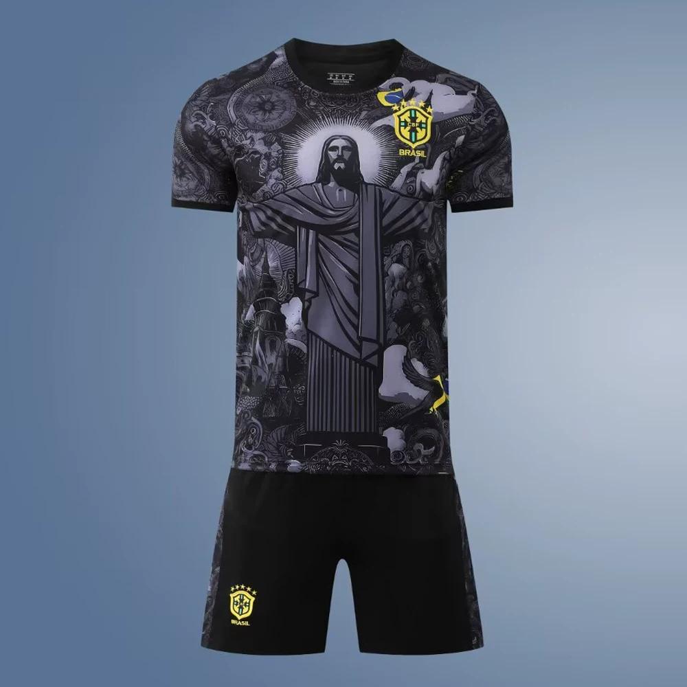 2025 Brazil Football Jerseys Black M