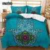 Animal Duvet Cover Set Gecko and Crane Bohemian Exotic Tribal Style Bedding Set Cool Animal Chic King Size Polyester Qulit Cover