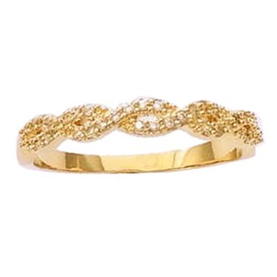 Gold Plated Ring 'Goddess' White Gold - 3 Mm
