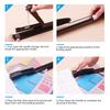 20 Sheets Metal Body Long Reach Stapler Adjustable Throat Booklet Stapler  Booklet Production