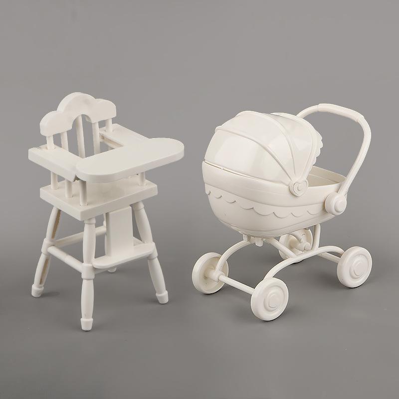 

Детские игровые домики, Детские коляски, Детские обеденные столы, Имитация миниатюрных аксессуаров для кукольного домика One Size белый