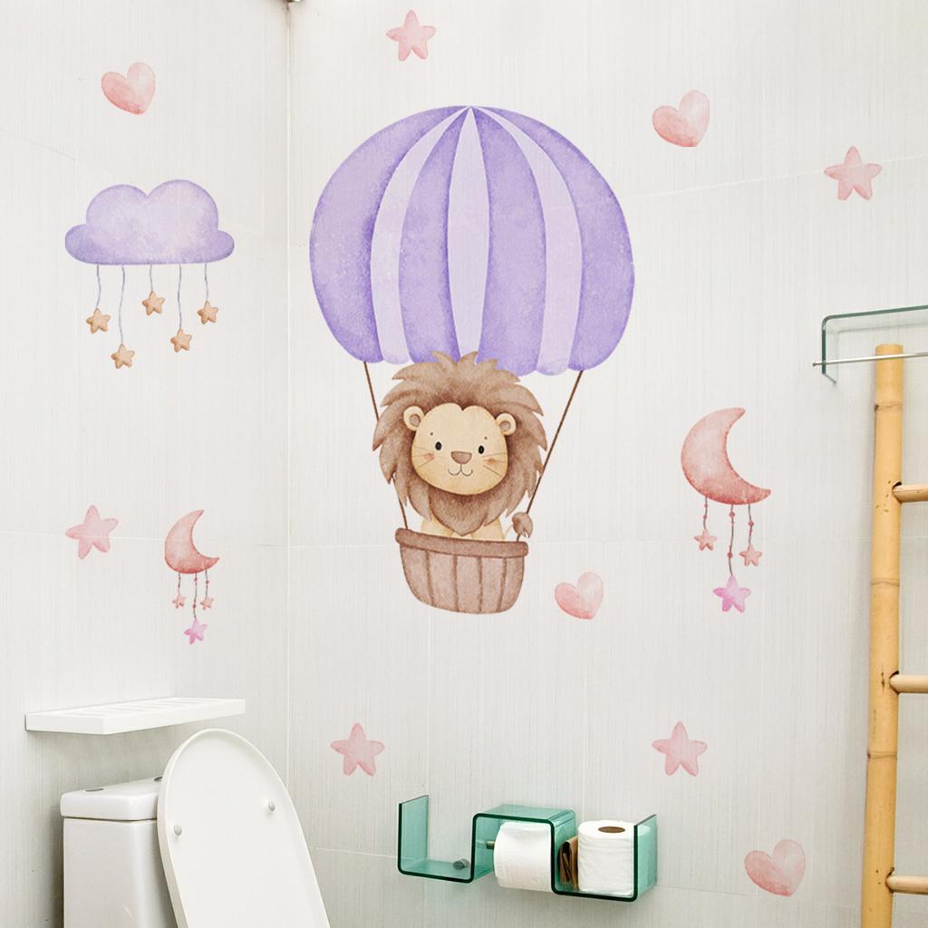 Tree Cartoon Animal Dinosaur Butterfly Wall Stickers, Living Room Bedroom Kids Room Decor, Self-Adhesive Wall Art