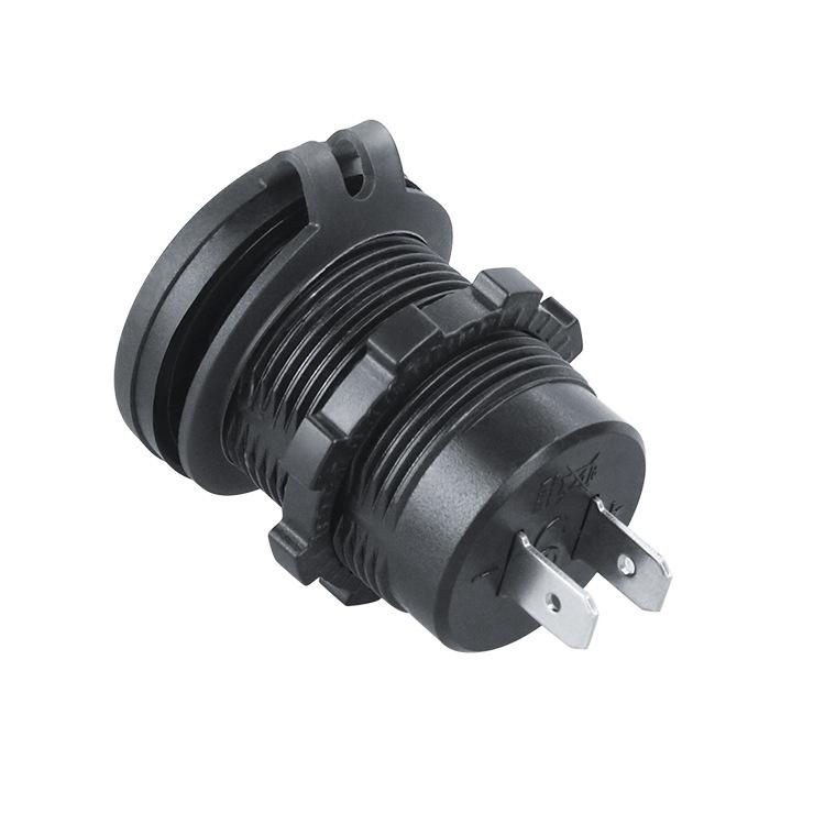 65W PD QC3.0 4-Port Car Charger with LED Voltage Display - Fast Charging for iPhone/Samsung/Huawei with Waterproof Cover