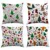 Christmas Pillow Cover for Sofa, Polyester Printed Christmas Pillow Cover, Office Cushion, Home Pillow