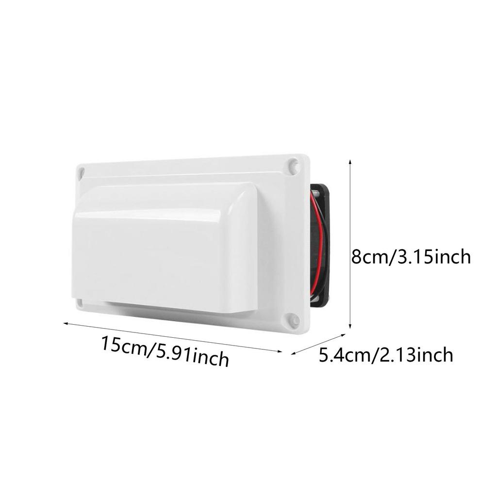 12V RV sideventilasjonsvifte Luftventilasjonsvifte for bobil Marine Yacht
