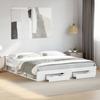VidaXL Bed Frame with Drawers White 180x200 Cm Engineered Wood, Bed, Storage Bed, Double Bed Frame, Double Bed 3280727