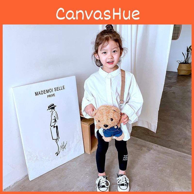 Bear Wear Clothes Shape Plush Single Shoulder Crossbody Bag Animal Fashion Gift