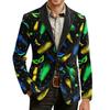 Herren Druck Kord Warm Taschen Anzugjacke Cardigan Herren Freizeitanzug