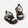 Winter Baby Shoes For Boys Leather Waterproof Shoes Warm Plush Toddler Kids Shoes  Girls Boots 16-26
