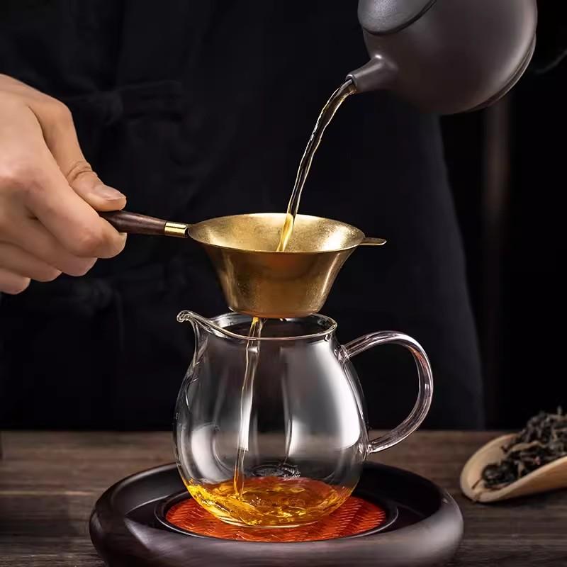 304 Stainless Steel Tea Strainer Cocktail Copper  Strainer Sieve