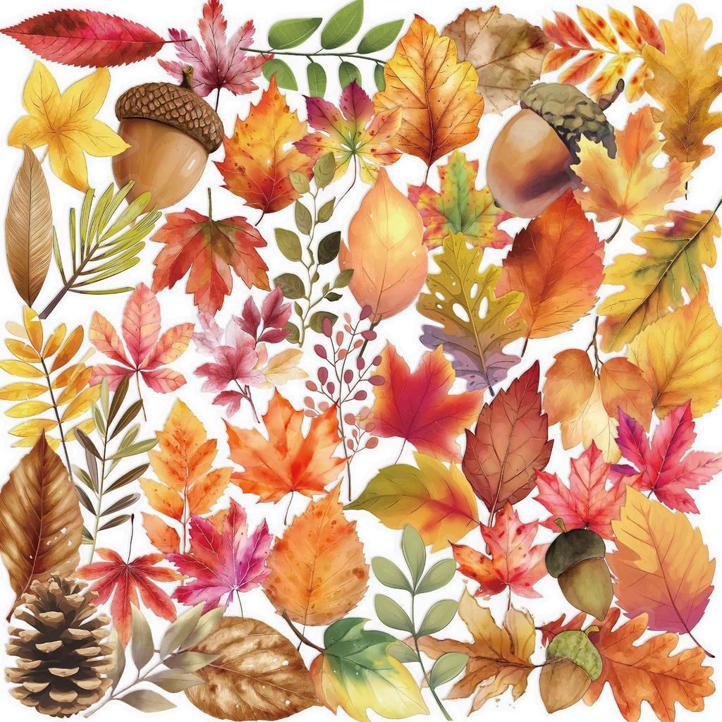 Floral Ink PET Transparent Stickers for Phone, Laptop, Suitcase, and Cup Decoration