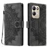Per Xiaomi Redmi 17 5G, Custodia a Portafoglio Flip in Pelle PU Embossed Mandala